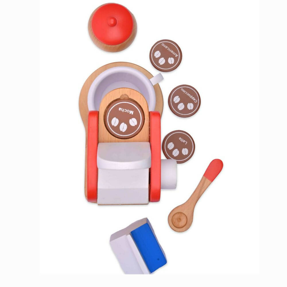 Nesta Toys Wooden Coffee Maker Toy - Multicolor - Distacart