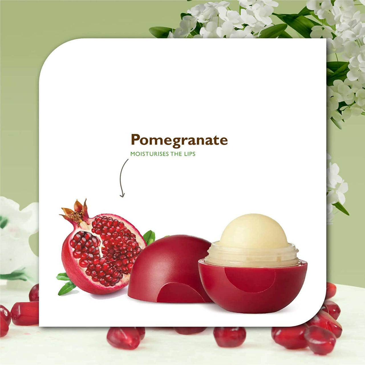 Organic Harvest Pomegranate Moisturizing Lip Balm - Distacart