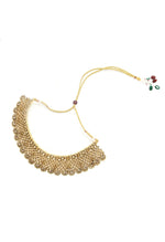 Thumbnail for Mominos Fashion Johar Kamal Traditional Rajwadi Design Heavy Golden Color Choker Set - Distacart