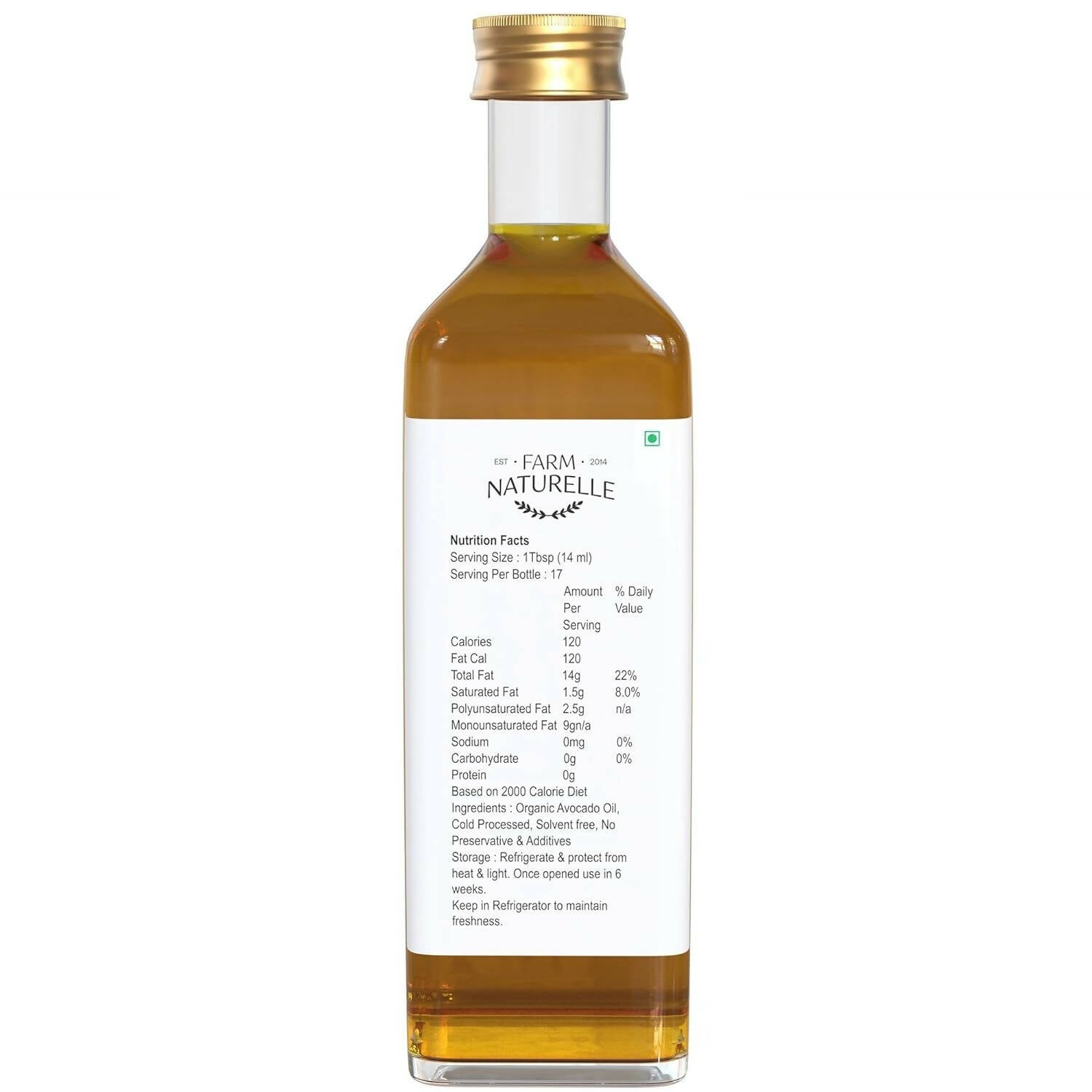 Farm Naturelle 100% Pure Extra Virgin Avocado Oil - Distacart