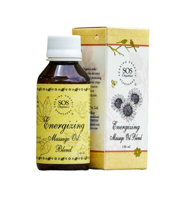 SOS Organics Energizing Massage Oil Blend - Distacart
