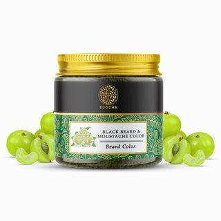 Buddha Natural Beard & Moustache Black Color - Distacart