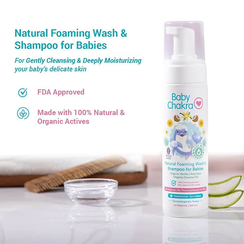 BabyChakra Natural Foaming Wash & Shampoo For Babies - Distacart