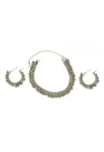 Thumbnail for Mominos Fashion Johar Kamal Silver-Plated Brass Finish Ghungroo Work Choker For Women - Distacart
