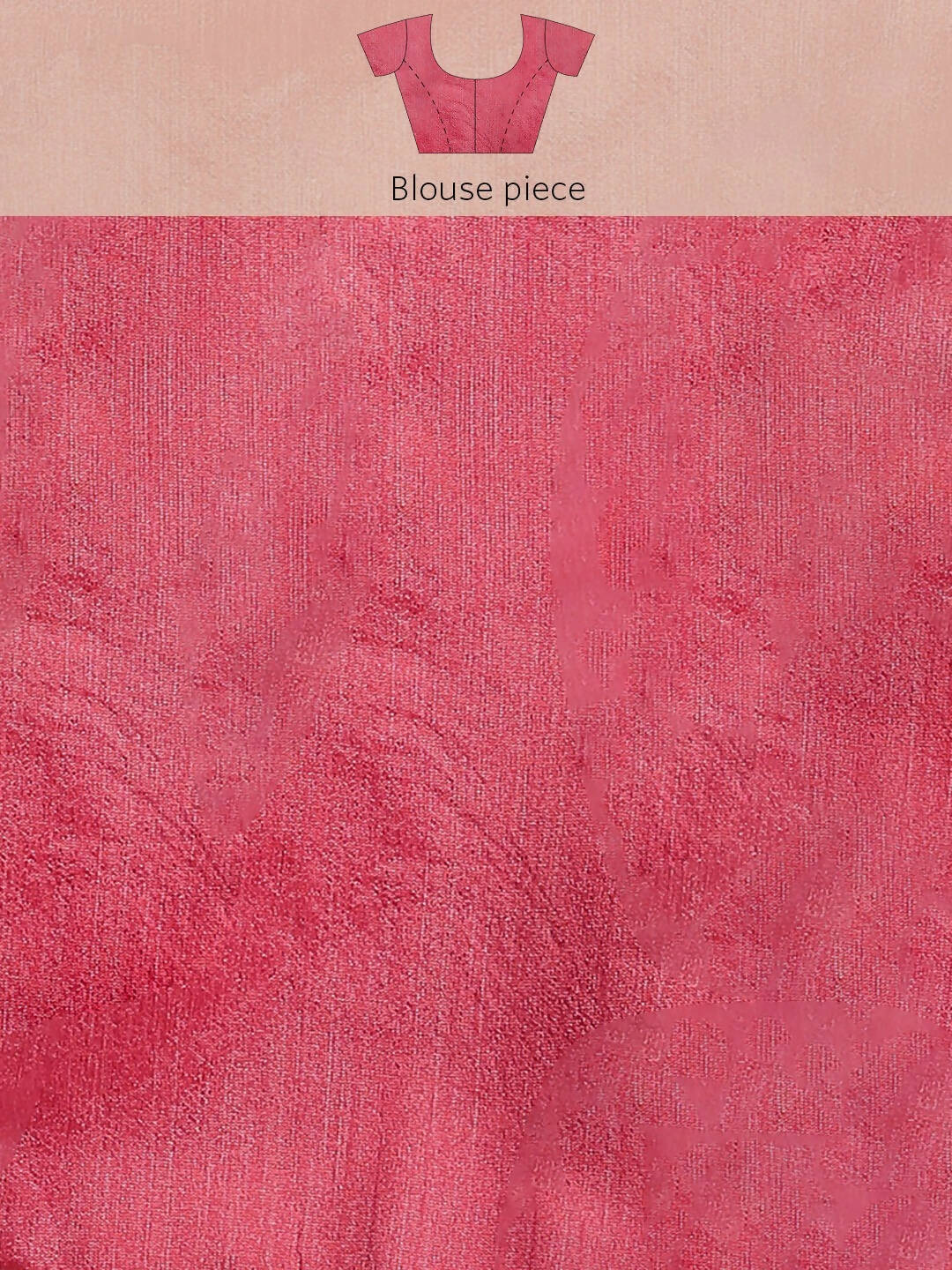 Pink Organza Printed Saree With Blouse Piece - Nivaa - Distacart