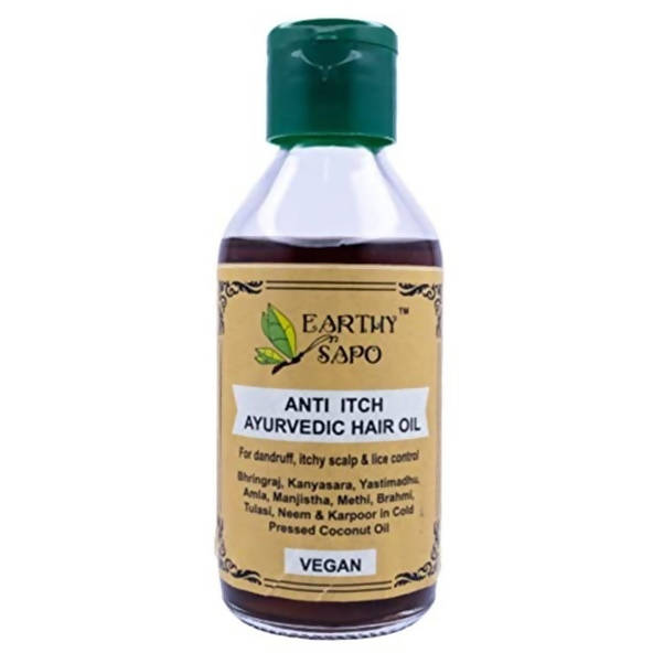Earthy Sapo Anti Itch Ayurvedic Hair Oil - Distacart