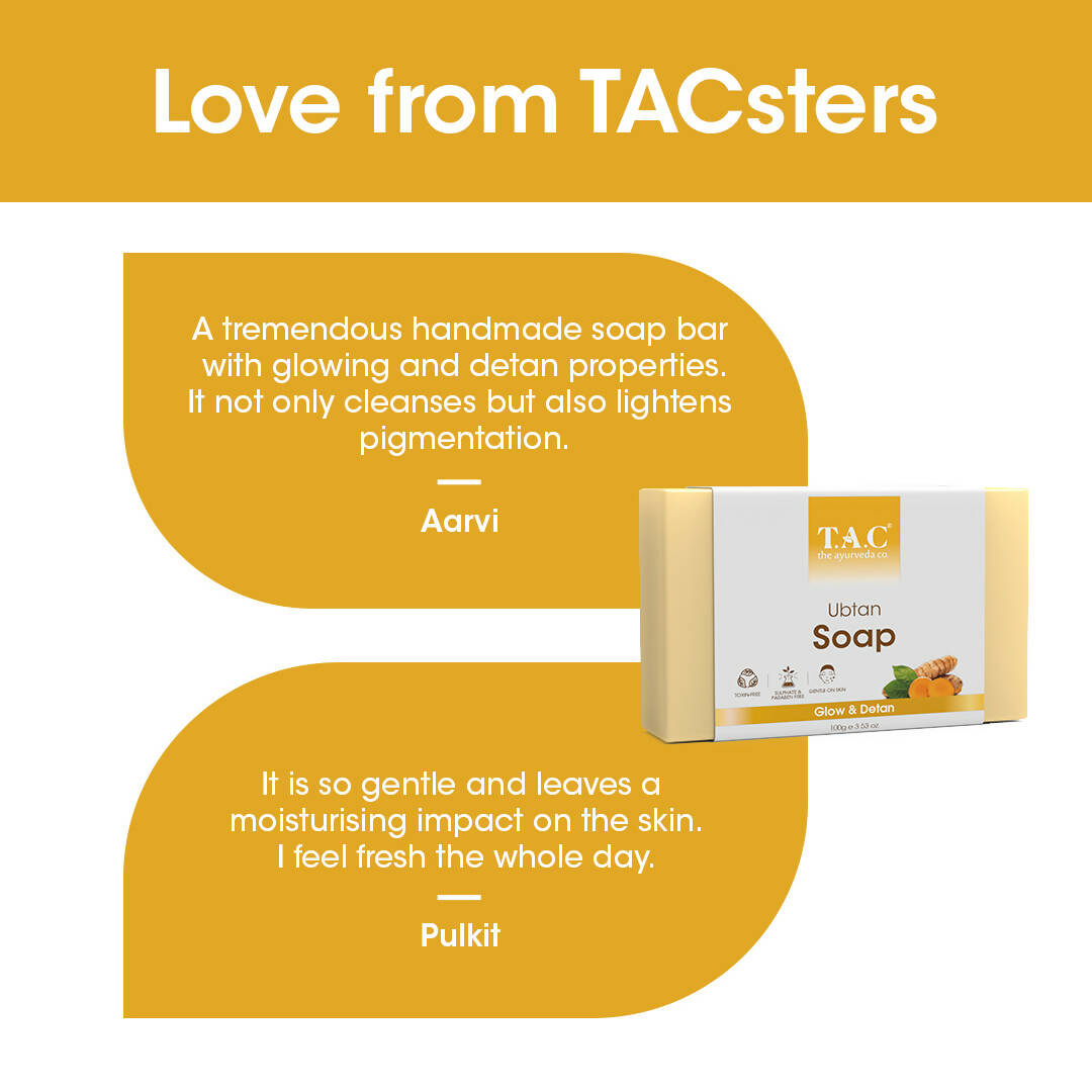 TAC - The Ayurveda Co. Ubtan Soap - Distacart