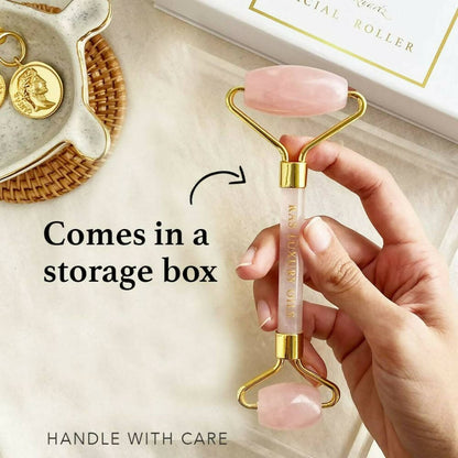 Ras Luxury Oils Rose Quartz Face Massager Roller - Distacart