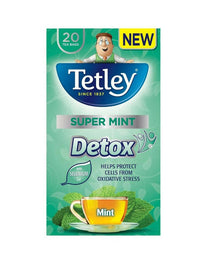 Thumbnail for Tetley Super Mint Detox Tea Bags - Distacart