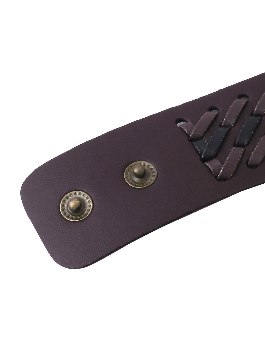 NVR Men's Brown Leather Bracelet - Distacart