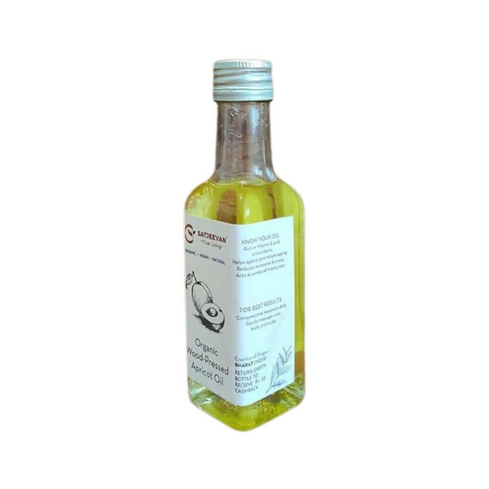 Satjeevan Organic Wood-Pressed Khubani Apricot Oil - Distacart