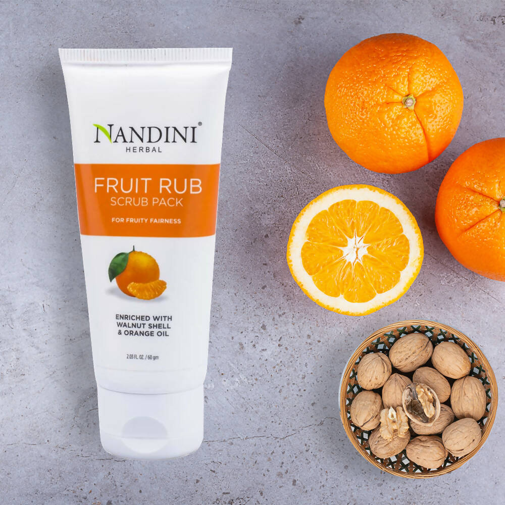 Nandini Herbal Fruit Rub Scrub - Distacart