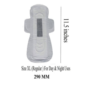 Manvicare Biodegradable Charcoal Anion Cotton Sanitary Pads - Distacart