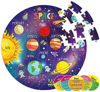 Webby Amazing Outer Space Solar System 60 Pieces Jigsaw Floor Puzzle - Distacart