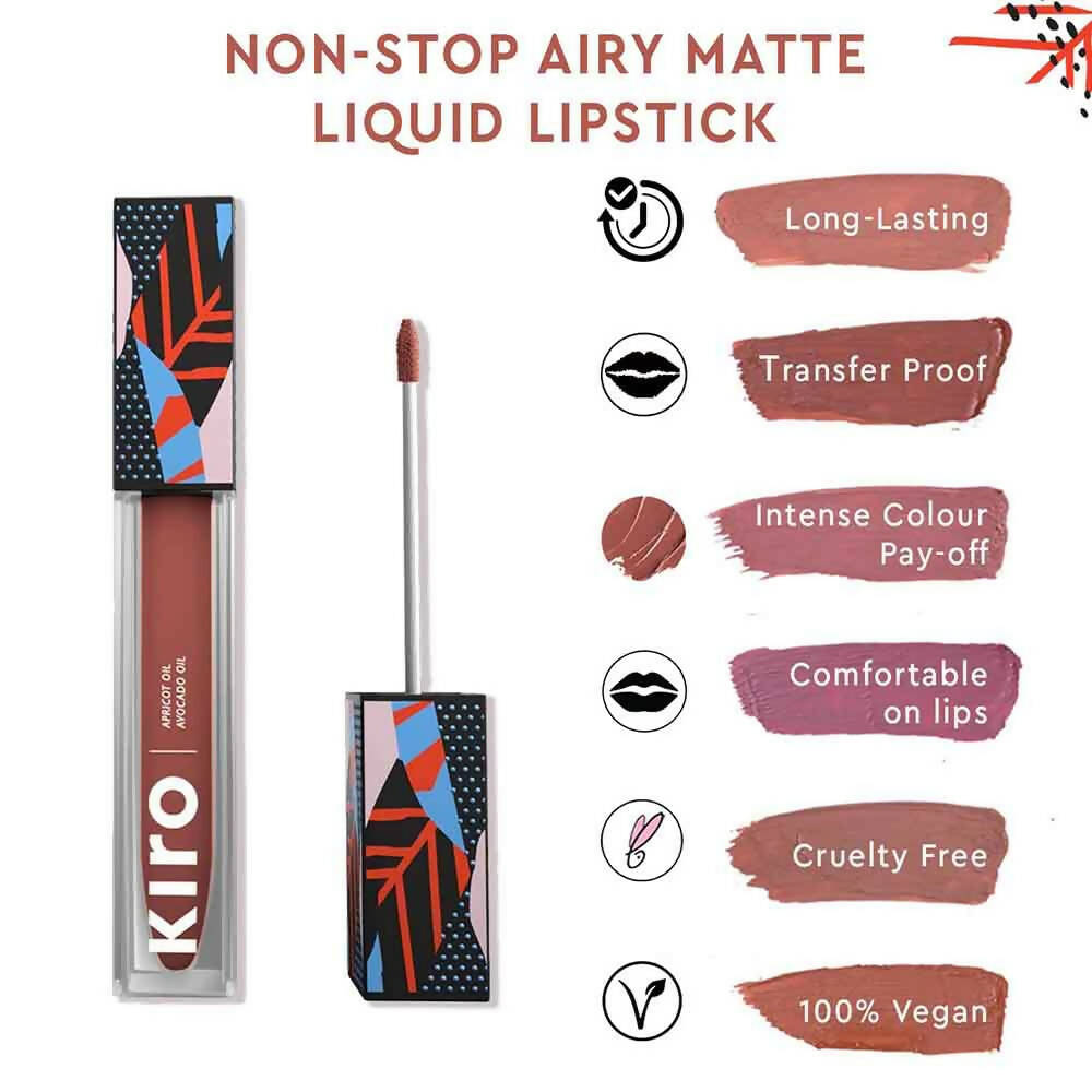 Kiro Airy Matte Liquid Lipstick - Cinnamon Nude - Distacart