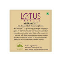 Thumbnail for Lotus Herbals Nutramoist Skin Renewal Daily Moisturising Creme 