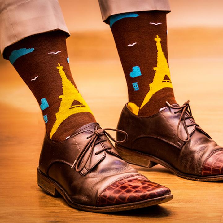 Socksoho Luxury Men Socks Love in Paris Edition