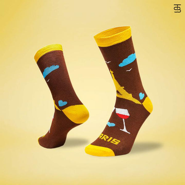 Socksoho Luxury Men Socks Love in Paris Edition