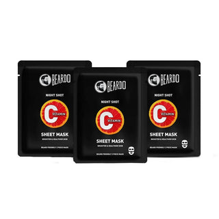 Beardo Night Shot Vitamin C Sheet Masks - Distacart