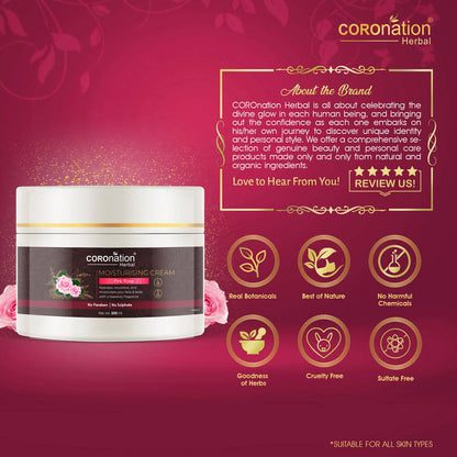 Coronation Herbal Pink Rose Moisturizing Cream - Distacart