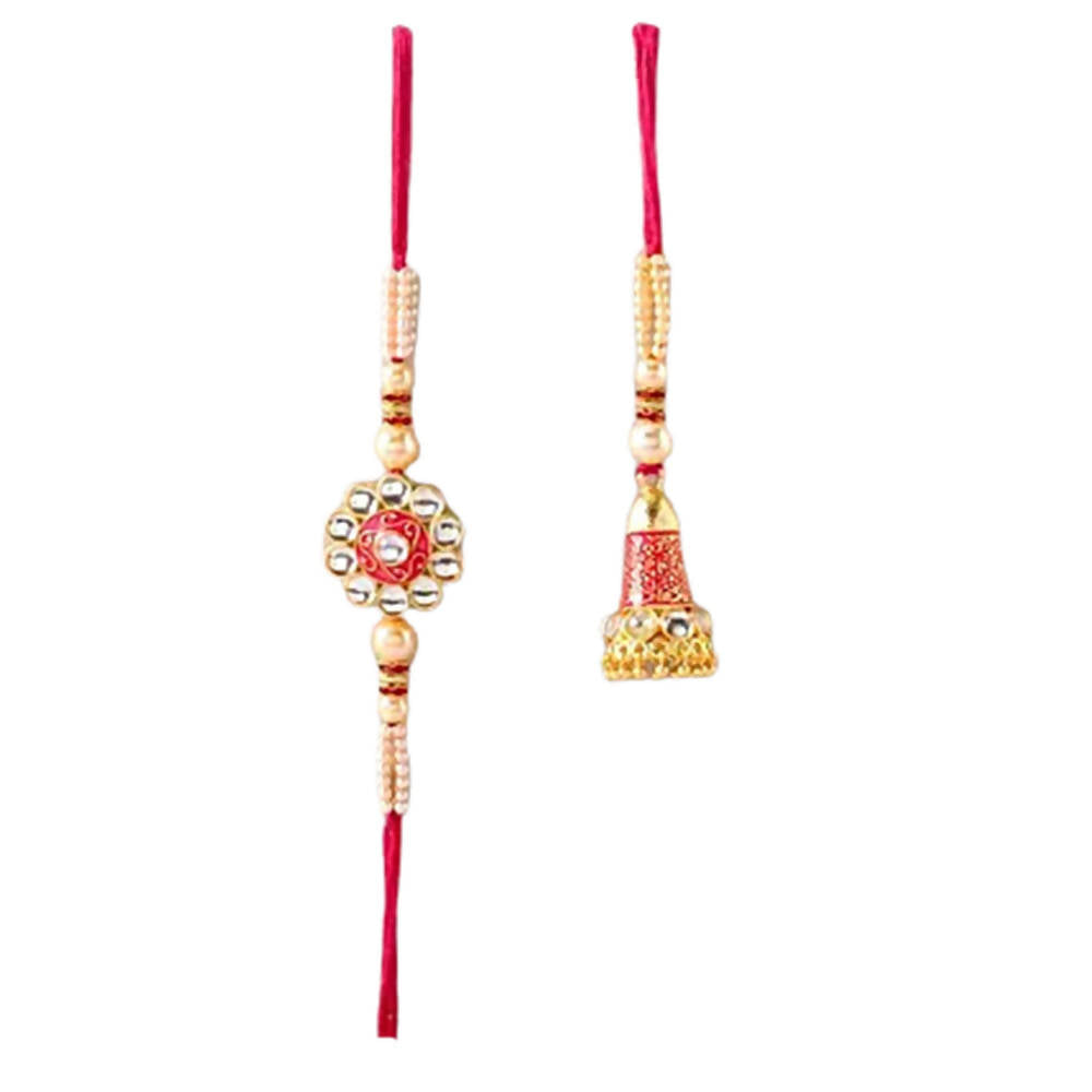 Kundan Rakhi Set