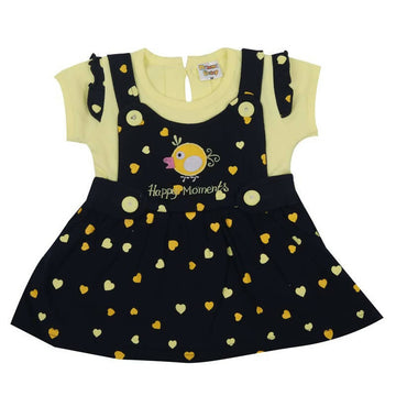 NammaBaby Baby Girl's A-Line Mini Frock Dress - Yellow 117 - Distacart