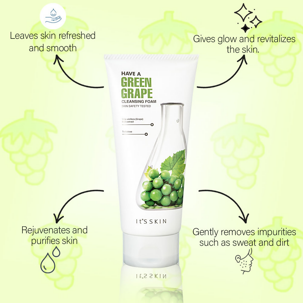 It's Skin Have A Green Grape Cleansing Foam - Distacart