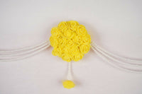 Thumbnail for Kundan HandiKrafts Yellow Rose Bunch Thoranna - Distacart