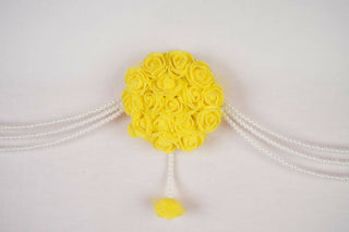 Kundan HandiKrafts Yellow Rose Bunch Thoranna - Distacart