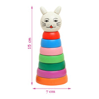 Thumbnail for Matoyi Trapezium Rattle & Cat Stacker & Flat disk Rattle & Color Bowling Pin For Kids - Distacart