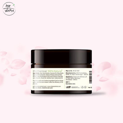 Shat Pratishat Natural Face Cream - Rose Oil - Distacart