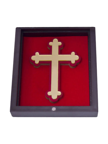 Golden Peacock Brown & Red 24 Ct Gold Foil Lord Jesus Christ - Distacart