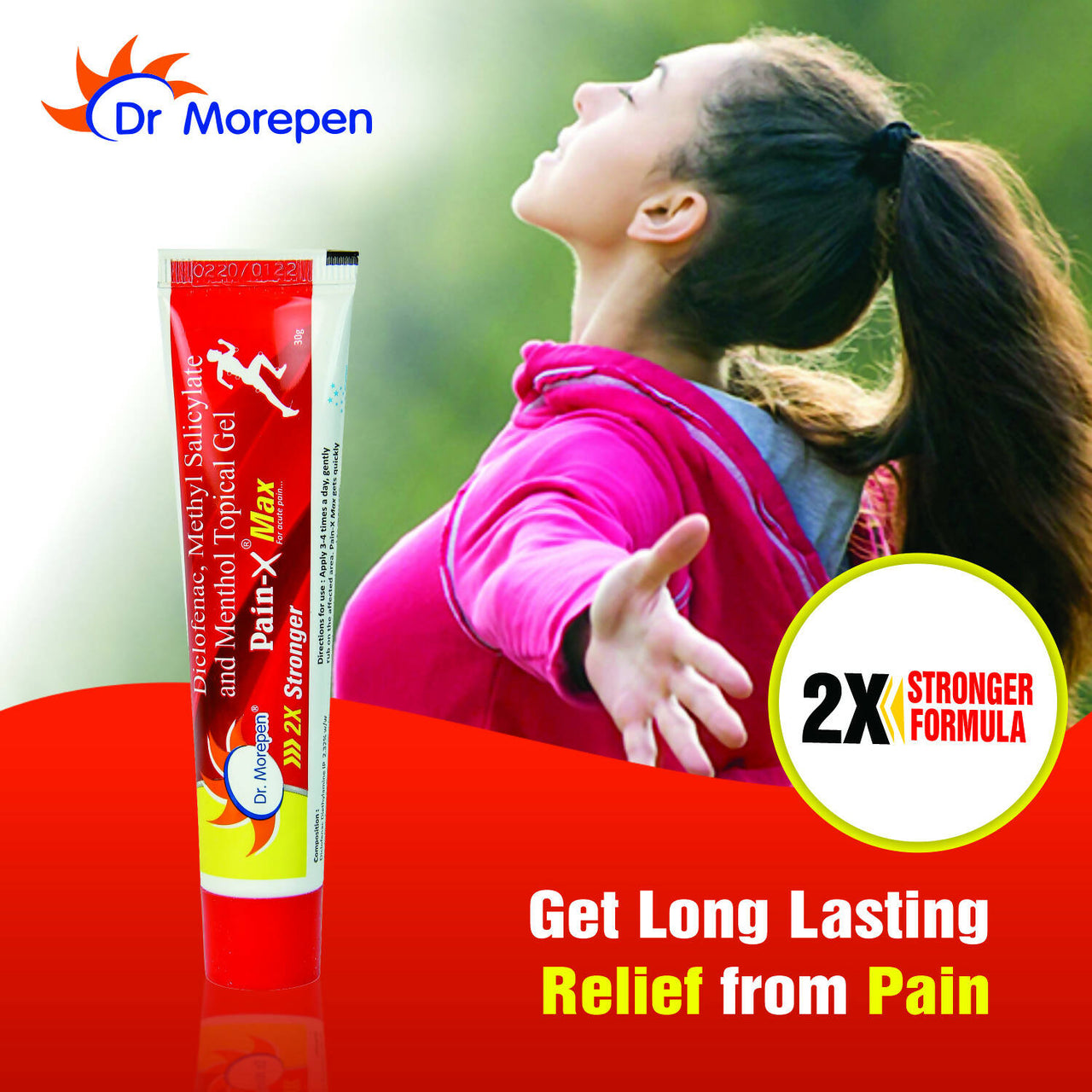 Dr. Morepen Pain-X Max Body Pain Relief Gel - Distacart
