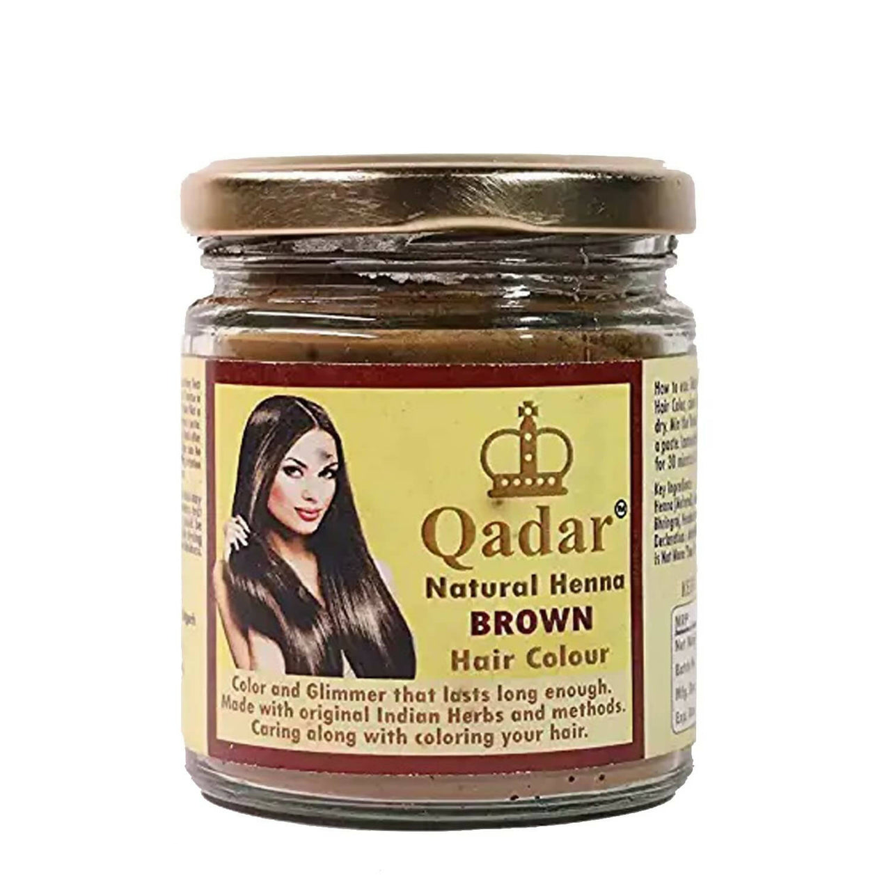 Qadar Henna Herbal Based Brown Hair Colour - Distacart