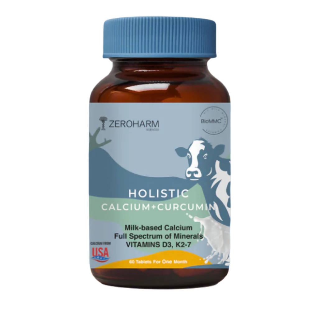 Zeroharm Holistic Calcium + Curcumin Tablets - Distacart