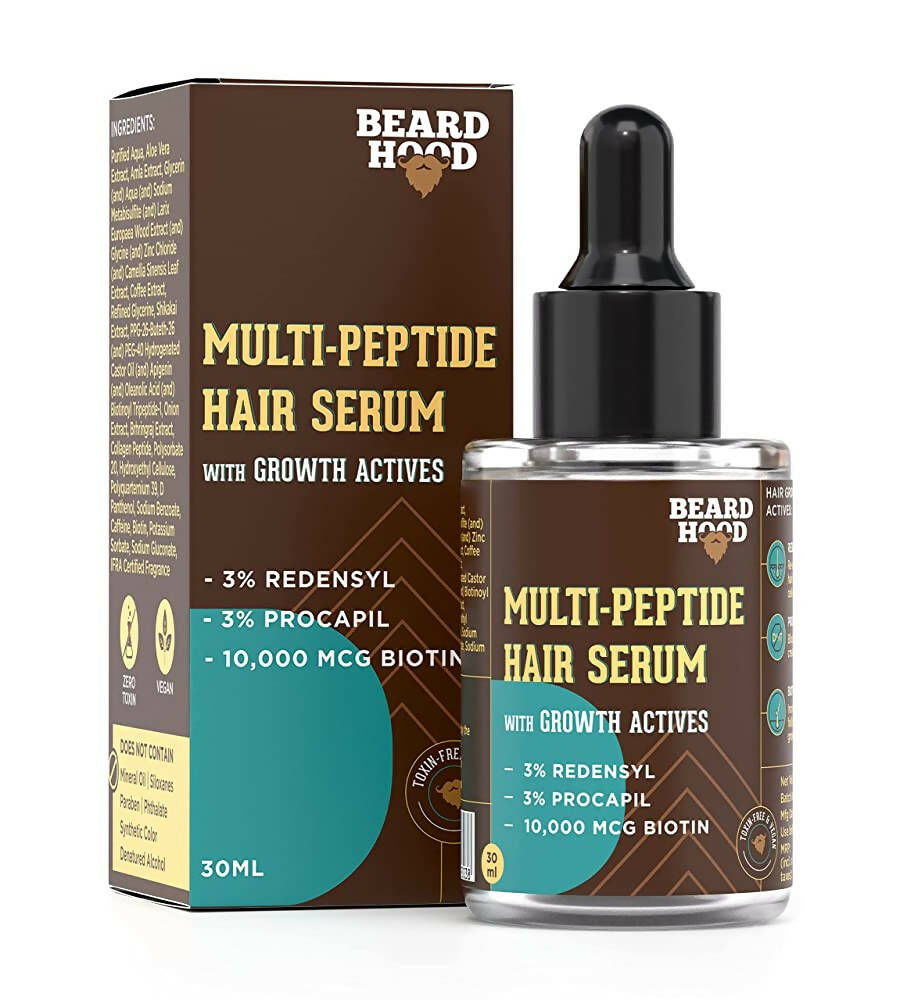 Beardhood Multi-Peptide Hair Growth Serum - Distacart
