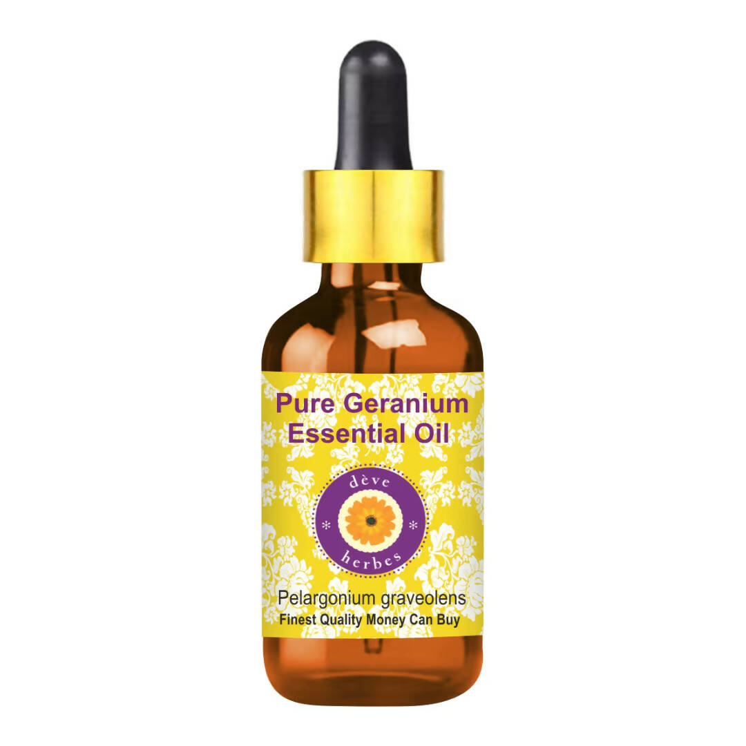 Deve Herbes Pure Geranium Essential Oil - Distacart