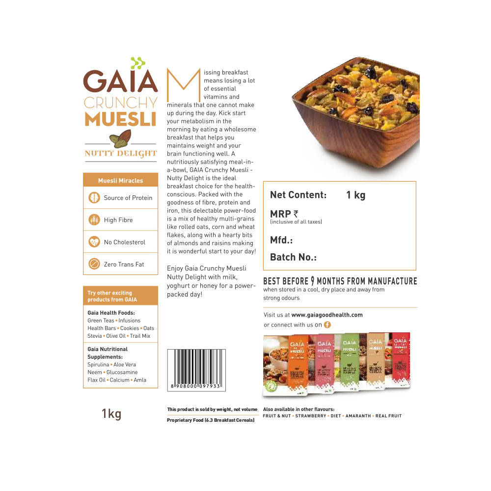 Gaia Crunchy Muesli–Diet