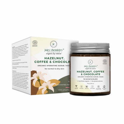 Juicy Chemistry Hazelnut, Coffee & Chocolate Face Scrub - Distacart
