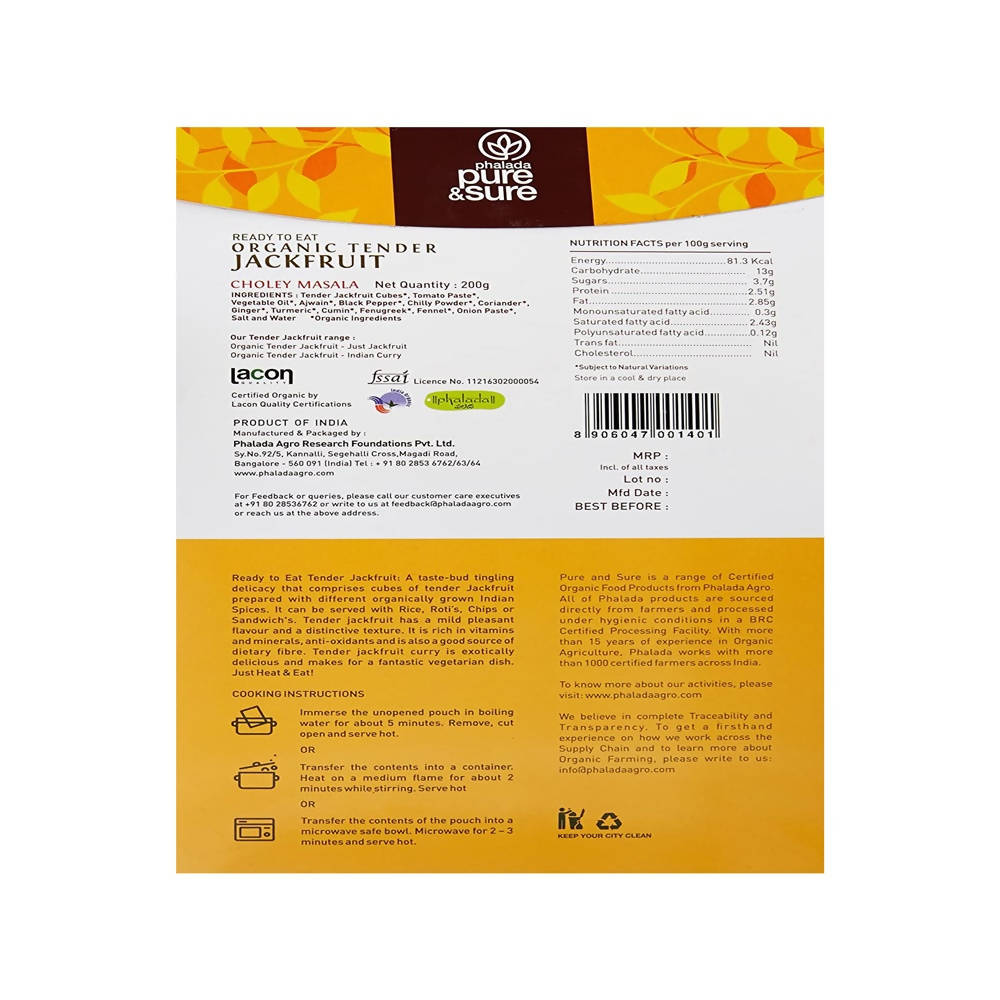 Organic Tender Jackfruit Choley Masala