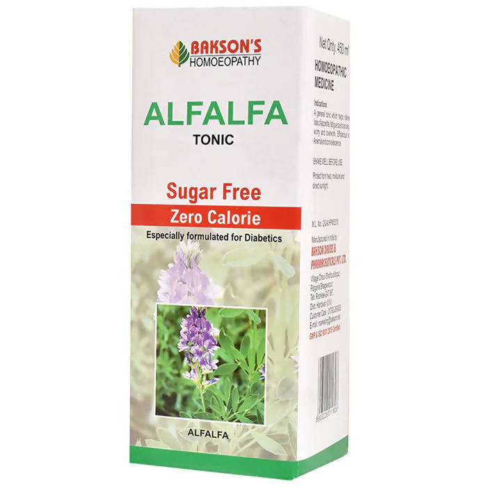 Bakson's Homeopathy Alfalfa Tonic Sugar Free - Distacart