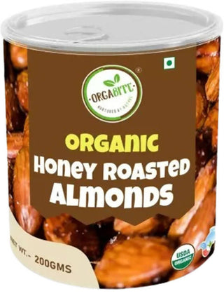 Orgabite Organic Honey Roasted Almonds - Distacart