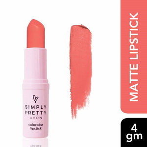 Avon Simply Pretty Colorbliss Matte Lipstick - Coral - Distacart