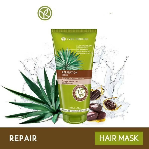 Yves Rocher Repair 2 In 1 Balm Hair Mask - Distacart