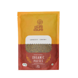 Pure & Sure Green Gram Whole Traditional Organic Pulses