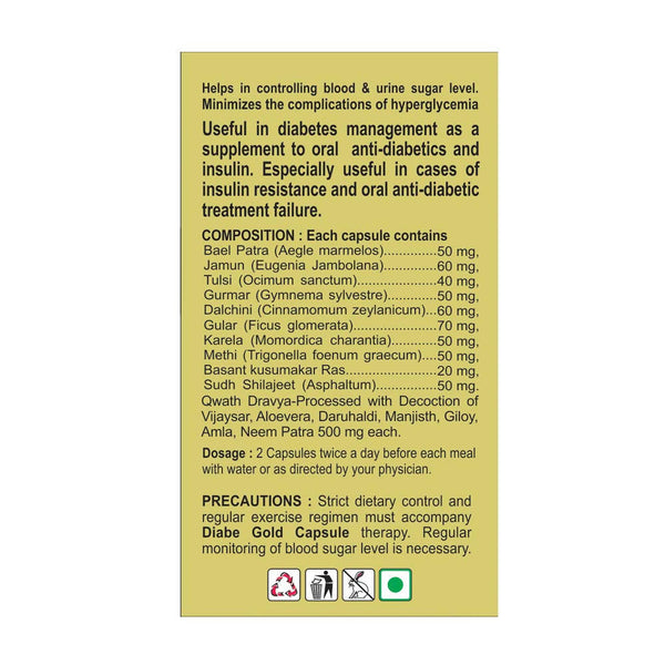 Basic Ayurveda Diabe Gold Capsules Ingredients
