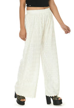 Thumbnail for Mominos Fashion Moeza Reyon Cotton White Color Chikan Work Palazzo