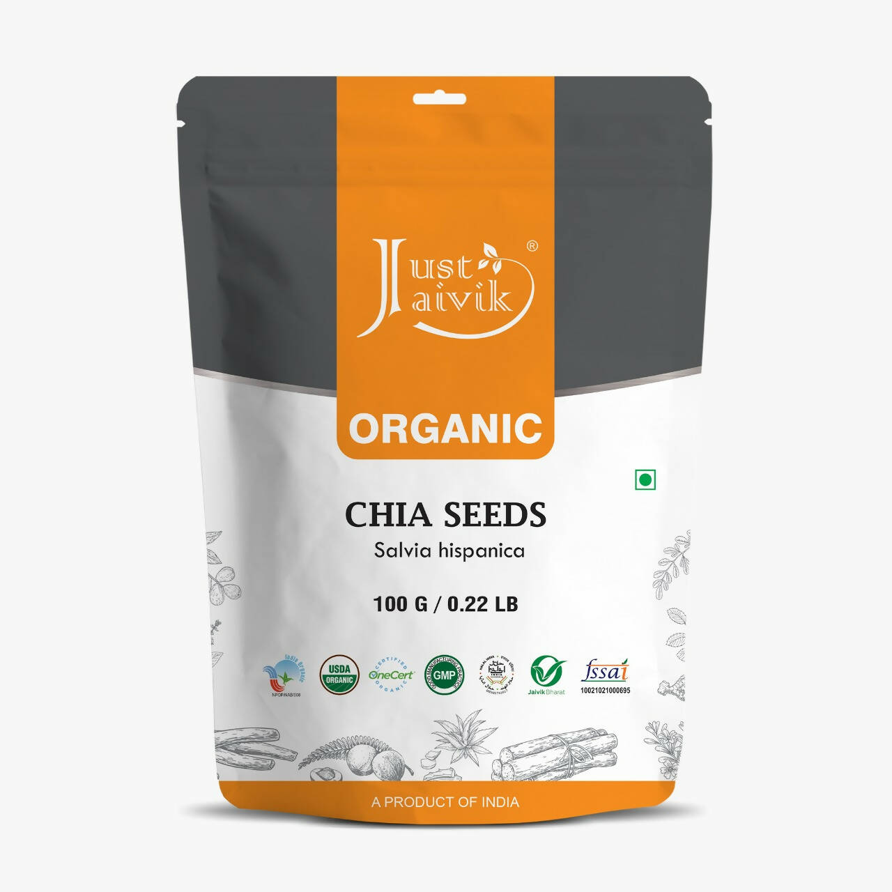 Just Jaivik Organic Chia Seeds - Distacart
