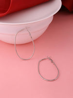 Thumbnail for NVR Women Set of 2 Contemporary Hoop Earrings - Distacart