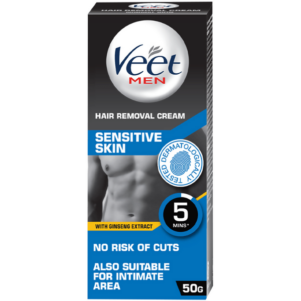 Veet Hair Removal Cream for Men - Sensitive Skin - Distacart